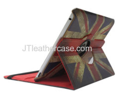 The British flag 360 rotation stand case for ipad 2/3