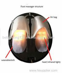 3D infrared heating airbag rolling shiatsu foot massager