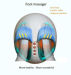 3D infrared heating airbag rolling shiatsu foot massager