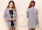 2014 Long Womens Cardigan Sweaters With Pockets , Ladies Cashmere Sweater for Autumn