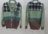 Fancy Kids Holiday Sweater V Neck Color Block Buttons Up Cardigan For Boys
