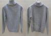 Gray Cashmere Kids Holiday Sweaters Turtleneck Pullover For Girls , Snowflake Pattern