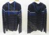 Mens Wool Sweaters With Hood Stripes Fine Knit Pullover Autumn