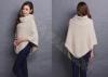 Womens Pullover Sweaters Turn Down Collar Cellular Knit Fashion Poncho