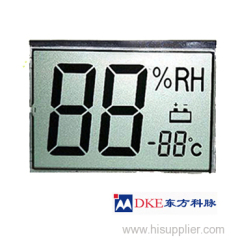 Hygrothermograph Segment code LCD display screen