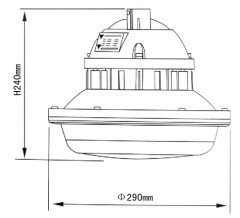 40W-60W IP67 High Bay Induction Luminaire