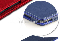 Cross patten leather flip case for mini ipad