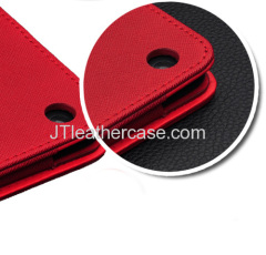 Cross patten leather flip case for mini ipad