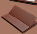 Cross patten leather flip case for mini ipad Brown