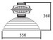 warehouse induction highbay light fixture