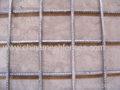 Concrete construction building foundation rebar netting