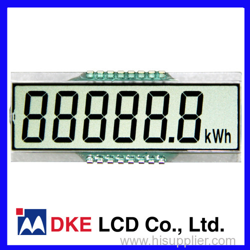 6x1 digits energy meters LCD screen