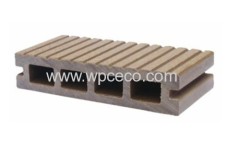 Patio exterior wood plastic composite flooring
