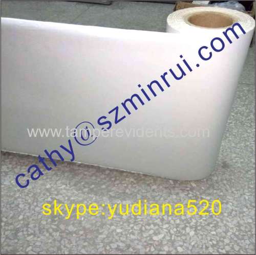 Rolls of Tamper Evident sticker Papers,Ultra Destructible Vinyl Sticker Materials made in China