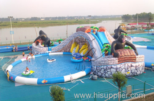 giant inflatable pool slide