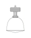 IP43 induction highbay light