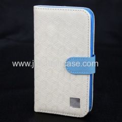 Whitre wallet case for iphone 5