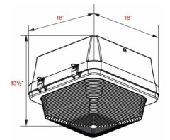 80-250W Induction Gas station canopy light