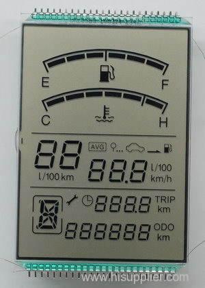 Application for automotive;TN Positive Transflective CAR LCD;