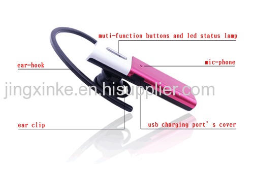 enjoy stereo music make telephones universal commercial earhook stereophonic wireless handsfree bluetooth headset earset