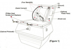 Square induction canopy light fixture