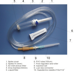 Disposable administration Infusion Set / IV Giving Set / Transfusion Set