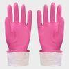 Beaded cuff Household Latex Gloves for sanitation departments , Kitchen