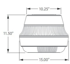 40W IP65 Parking Induction Canopy Light