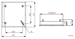 40-150W Ceiling Embedded Induction Light Fixture