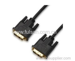 18+5 2 Ferite 1.8m DVI To DVI Cable M/M