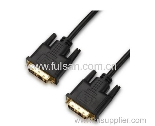 24K gold plated DVI to DVI cable male to male for HDTV PLASMA DVD