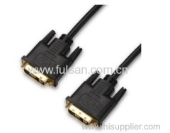 DVI 18+1 to DVI 18+1 male HDMI cable for computer