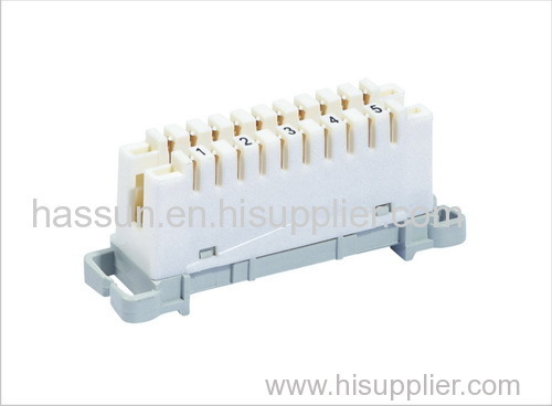 5 pair LSA module used for connection of exchange lines and jumper wires