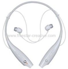 LG Tone Bluetooth Behind-the-neck Headset Headphone HBS-700 With Microphone in White orange