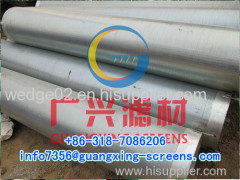 SS304 aperture0.5mm wire wrap water well screen pipe manufacturer