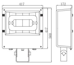 80-150W IP65 Induction Parking light