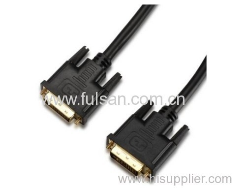 6FT Gold Plated DVI (24+1) Male to Male Cable