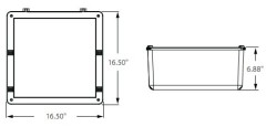 80-150W IP65 Shoebox Electrodeless Parking Light fixture