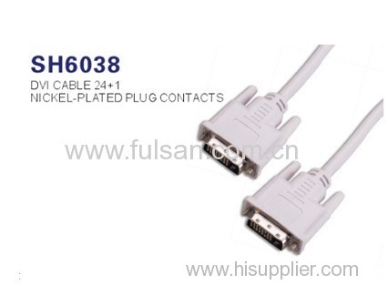 DVI cable Gold plated DVI to DVI cable 24+1