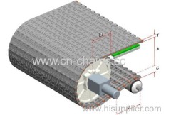 straight running Modular Plastic conveyor belt PFT5936