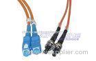 Blue Duplex patch cord ST to SC 62.5/125 Multimode with CE ISO