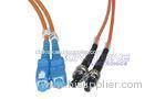 Blue Duplex patch cord ST to SC 62.5/125 Multimode with CE ISO