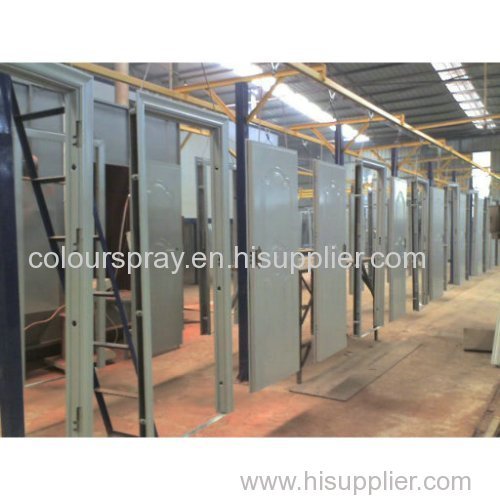 door powder painting line