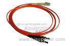 PVC Red SC LC Multimode Patch Cord For Optical Transmitter , Mode Conditioning Patch Cord