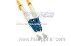 Singlemode LC PC Fiber Optic Patch Cords with PVC Material , ISO CE Approvals
