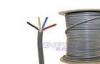 Gray 12 x 0.20mm Conductor Alarm Cable , PVC insulated cable for Security