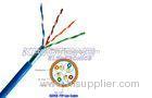 FTP 4 Pair Solid BC CAT5E Network Cable , PE Foil Shield Standard LAN Cables