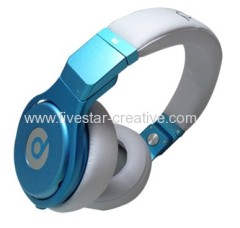 Monster Power Pro High Definition Over-the-ear Headphones White Blue