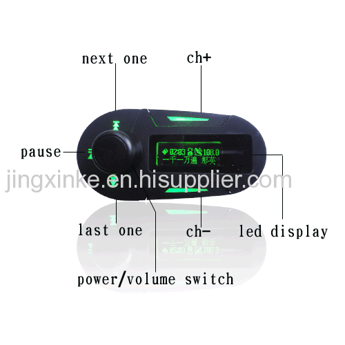 12V 24V car truck use universal support SD u disk FM transimitter aux in if wireless control cheap car mp3 music players