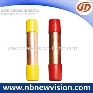 Copper Strainer and Muffler for Refrigerator Appliance